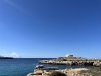 Wanderweg, Turm, Bucht, Menorca, Spanien