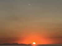 Sonnenuntergang, Mirador del Sol, Cala Blanca, Menorca, Spanien