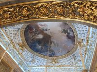 Die Decke im Gala Speisesaal - Palacio Real - Madrid, Spanien 