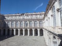 Der Innenhof von Palacio Real - Madrid, Spanien 