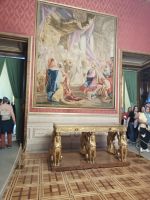 Der Sphinx-Tisch im Palacio Real - Madrid, Spanien 
