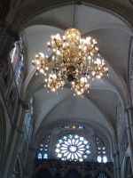 Die Cathedrale von Toledo, die Fensterkunst und Luster - Spanien 