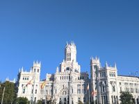 Palacio de Cibeles an der Plaza de Cibeles - Madrid, Spanien 
