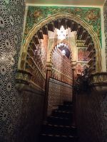 Die wunderschönen Azulejos in Tablao Torres Bermejes - Madrid, Spanien 