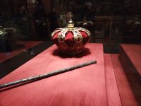 Die Köningskrone im Palacio (als Kopie) - Madrid, Spanien
