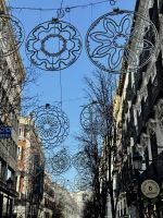 Festlich geschmücktes Madrid, Spanien