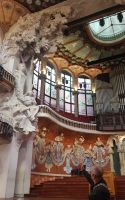 Barcelona - Paulau de la Musica - Ludger erklärt uns den Innenraum &ndash; &copy; Anke Nicke (Eberhardt TRAVEL)