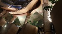 Barcelona - Casa Mila - kunstvoll ausgemalte Deckengestaltung im Innenhof &ndash; &copy; Anke Nicke (Eberhardt TRAVEL)