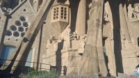 Rückseite Sagrada Familia von Bildhauer Subirachs &ndash; &copy; Anette Rietz (Eberhardt TRAVEL)