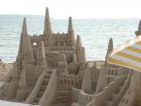 Sandburg an der Playa Palma