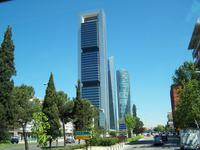 Blick vom Plaza de Cuzco in Madrid