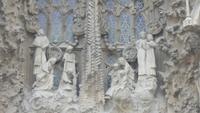Szene des Alten Testament an der Frontseite der Sagra Familia in Barcelona