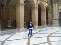 vor der Basilika des Klosters Montserrat