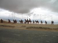 Pilgerdenkmal am Pass El Perdón