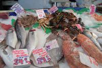 Frischer Fisch im Mercat d'Olivar