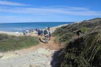 Am Strand von Cala Mesquida