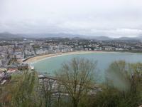San Sebastian - Bucht La Concha vom Monte Urgull aus