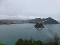 San Sebastian - Bucht von La Concha mit Insel Santa Clara