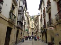San Sebastian - Altstadt mit Blick zur Basilika  de Santa Maria del Coro