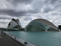 Valencia - Stadt der Kuenste und Wissenschaften Palau de les Arts Reina Sofia und Hemisferic