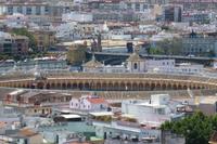 Blick auf die Stierkampfarena in Sevilla