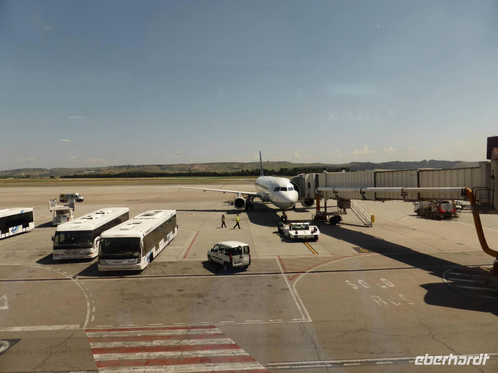 Abflug vom FH Barajas in Madrid