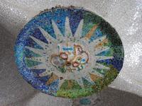 im Park Güel, Deckenmotiv im 100 Säulensaal