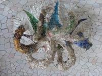 im Park Güel, Deckenmotiv im 100 Säulensaal