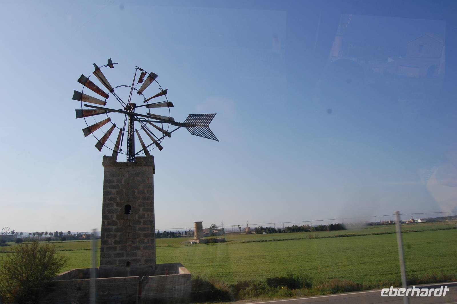 Windmühlen östlich von Palma 