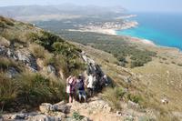 der steile Abstieg vom 