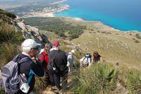 der steile Abstieg vom 