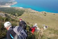 der steile Abstieg vom 