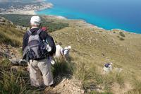 der steile Abstieg vom 