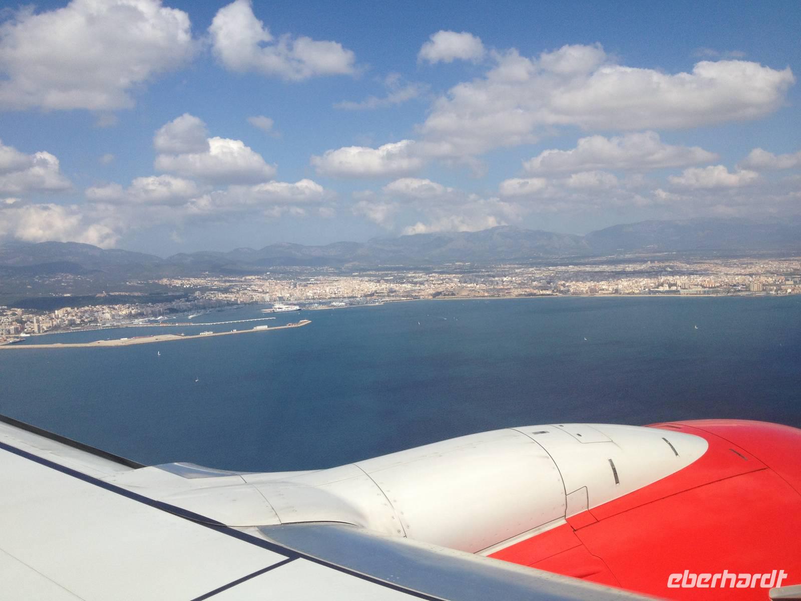 Anflug auf Mallorca