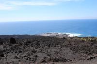 Blick auf den Leuchtturm und die Salinen von Fuencaliente