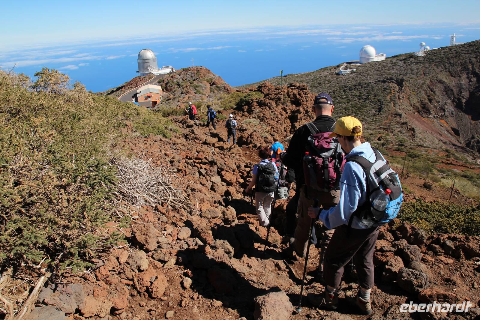 Wanderung entlang der Observatorien