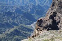 Blick in den Barranco de las Angustias