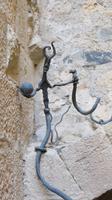 symbolhaftes Treppengeländer im Kloster von Poblet