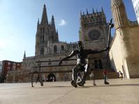 Burgos - Jakobspilger vor Kathedrale