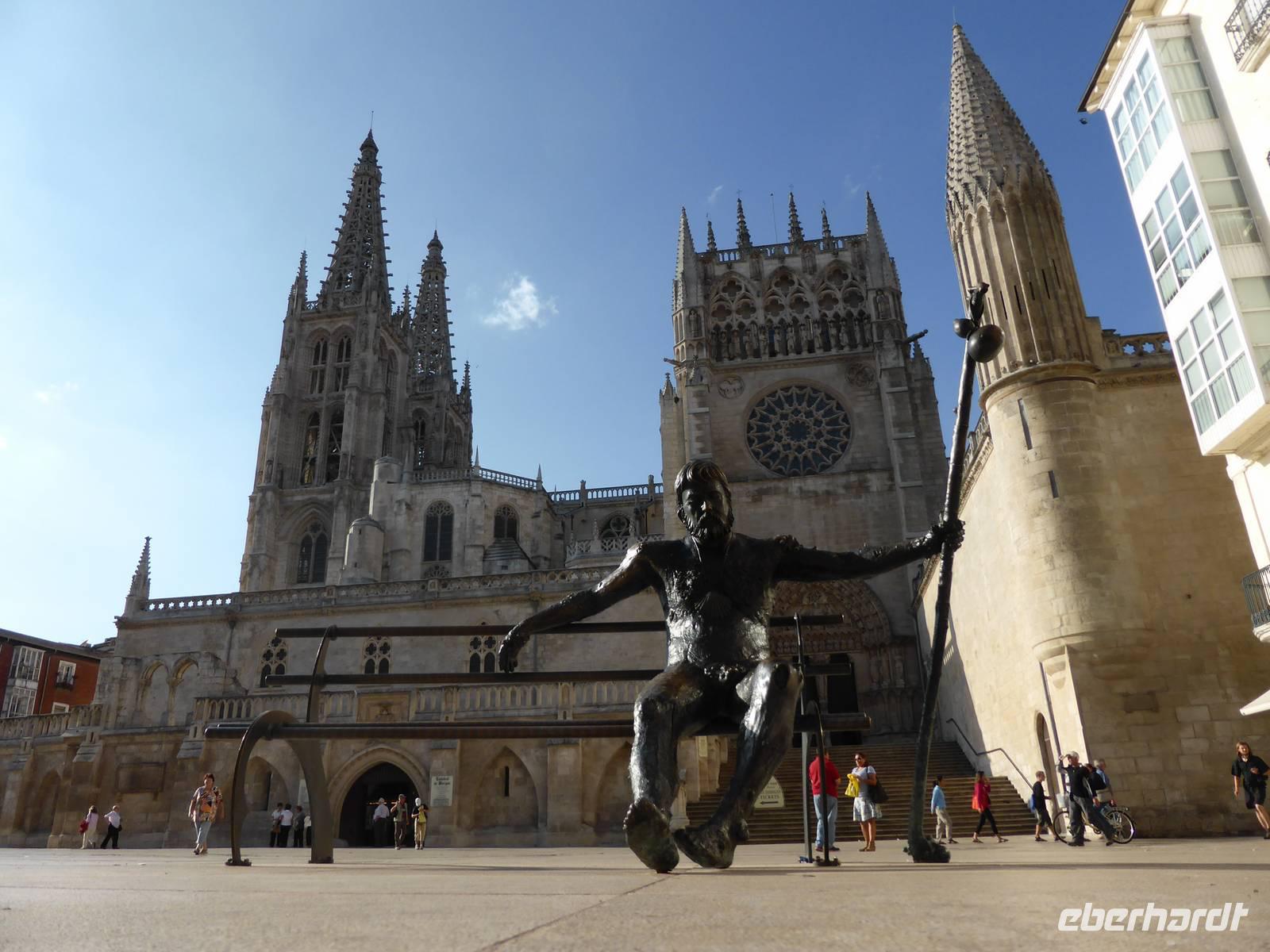 Burgos - Jakobspilger vor Kathedrale