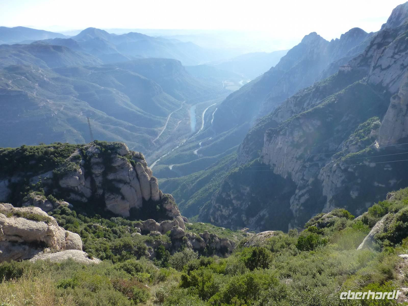 traumhafter Ausblick von Felsenkloster Montserrat