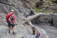 Kletterstelle in der Caldera