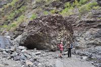 Kissenlava (engl. Pillow-Lava) entsand unterseeisch und wurde später tektonisch gehoben