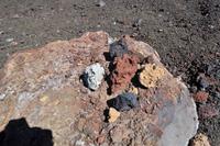 Aa-Lava in verschiedenen Farben