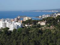 Blick vom Schloss Bellver auf die Westseite der Insel