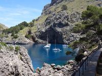 Sa Calobra - Blick auf die Bucht vor Torrent de Pareis