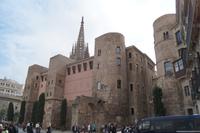 Barcelonas Rathaus integriert in die römische Stadtmauer