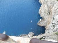 Blick 232 m in die Tiefe