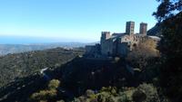 Blick auf das Kloster Sant Pere de Rodes