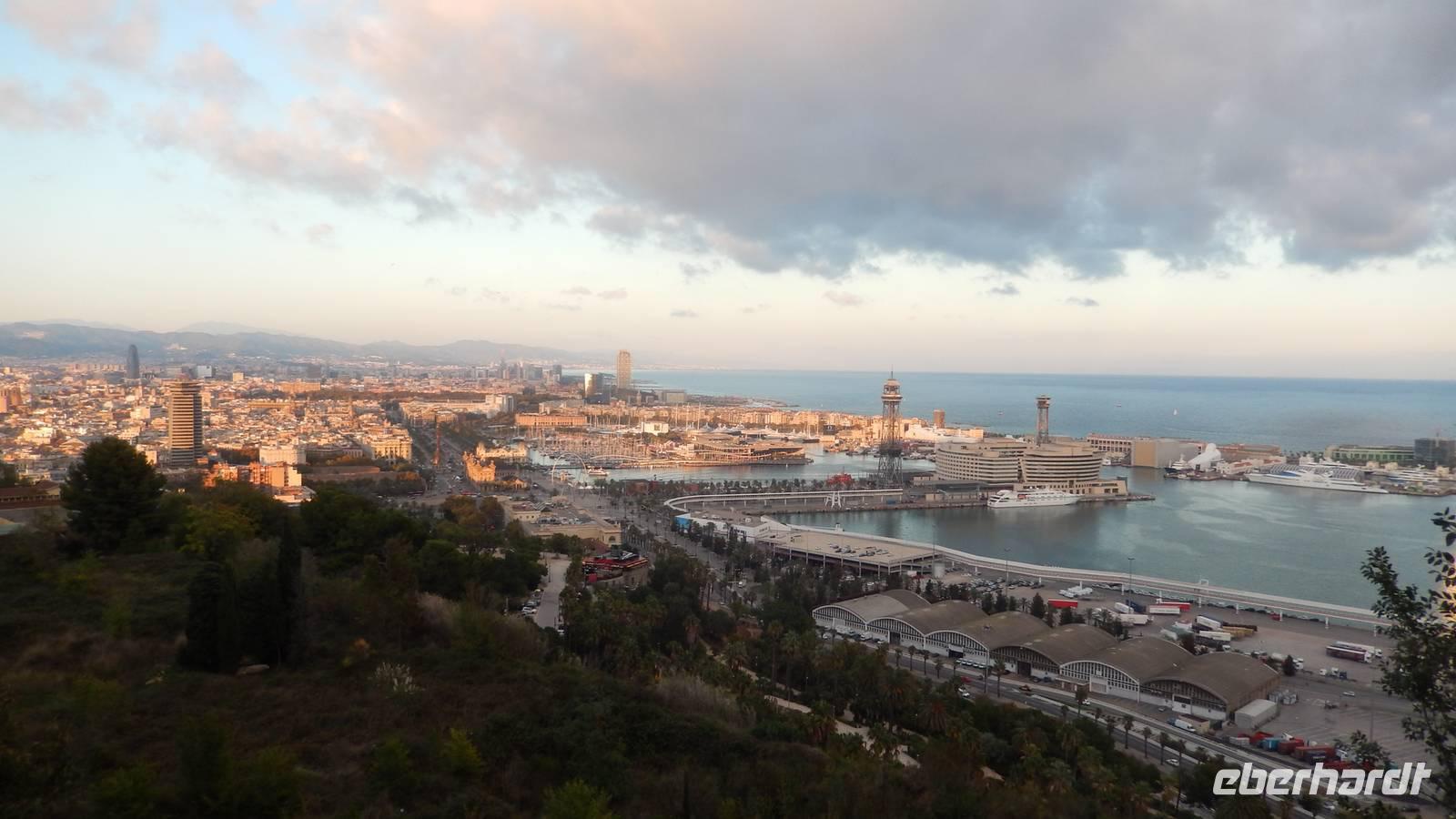 Blick auf die Stadt vom Montjuic